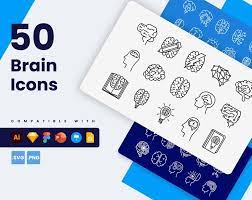 Brain Icons Vector Icons For Powerpoint Keynote Illustrator Google Slides Sketch Figma In 2021 Brain Icon Powerpoint Vector Icons