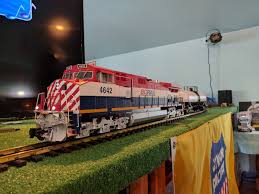 The model is not perfect. Aristocraft Bc Rail C44 Dash 9 Locomotive G Scale Imagination Station Kids On Track Imagination Station Model Railroad Train