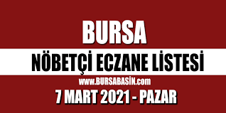 Açık olan nöbetçi eczane listesi her gün yenilenmektedir. Bursa Nobetci Eczaneler Sayfa 1