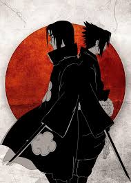 Uchiha Brothers Poster Print By Tobasiano Displate In 2020 Naruto Drawings Naruto Art Avatar The Last Airbender Art