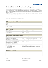 You need to write down all the necessary info mentioned in the document. Gratis Medical Doctors Note For Air Travel During Pregnancy Eng