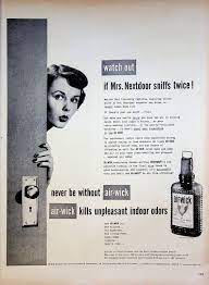 1949 Air-Wick Print Ad 1940s Kills Odors Fresh Scent Mrs. Nextdoor Sniffs  Twice | eBay