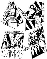 Barney Gumble Black And White Futurama Futurama