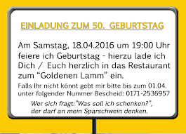 Ein beispiel für eine einladung in versform: Geburtstag Einladung Brief