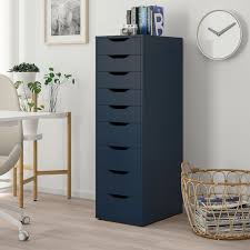 Alex Schubladenelement 9 Schubladen Blau 36x116 Cm Ikea Deutschland Schubladenelement Schubladen Ikea Alex Schubladen