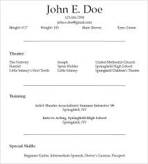 Requiring more than just the ability to memorize lines, it is an occupation that demands long hours, great effort, and a skill for. 11 Acting Resume Templates Free Samples Examples Formats Download Free Premium Templates Acting Resume Template Acting Resume Resume Template Word