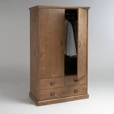 Armoire Penderie 2 Portes 2 Tiroirs Lindley Armoire Penderie Penderie Meuble Penderie