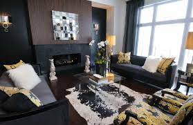 Whether you want inspiration for planning brown grey yellow living room or are building designer brown grey yellow living room from scratch, houzz has 282 pictures from the best designers, decorators, and architects in the country, including ann lowengart interiors and heather garrett design. Yellow And Black Living Room Contemporary Living Room Atmosphere Interior Design