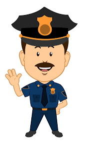 Police officer drawing attention cartoon vector illustration. Cartoon Police Officer Clip Art Drawing Free Image Download