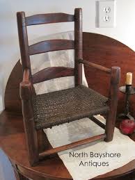 Antique Primitive Wooden Paint Decorated Miniature Slat Back Childs Chair Aafa Chair Reupholstery Antique Chairs Spring Home Decor