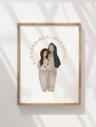 Nativity, Mary and Joseph, Christmas Decor, Digital Download