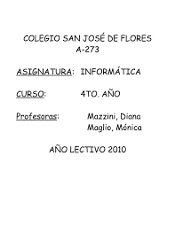 Planificación 1año 2010