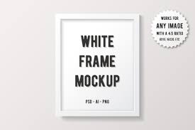 Simple White Frame Mockup Frame Mockups Design Mockup Free Free Packaging Mockup