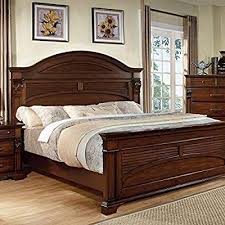 Amazon Com Darius Transitional Style Antique Walnut Finish Eastern King Size Bed Frame Set Kitchen Dining Remodel Bedroom Bed Frame Sets Bedroom Bed Design