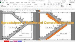 Download Design Spreadsheet Of Reinforced Concrete Staircase Constructupdate Com Staircase Design Concrete Staircase Stairs Design