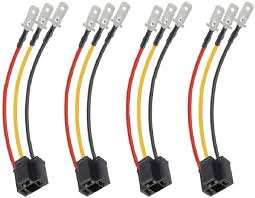 The chevy s10 blazer headlight beams are high intensity discharge lamps. Amazon Com Partsam H4 9003 Wiring Harness Headlights Wire Sockets H4 To 3 Pin Adapter For 4 X6 7 X6 5 X7 6x8 Inch Car Truck Pickup Heavy Duty Headlamp 4pcs A Pack Automotive