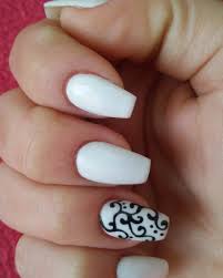 Simple nail designs nail art designs nails design pedicure design negative space nails black nail art white nails striped nails white polish. 27 White And Black Nail Art Designs Ideas Design Trends Premium Psd Vector Downloads