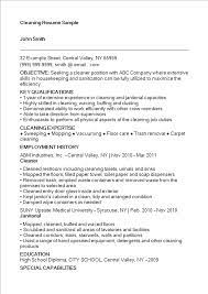 Here's a good example of a civil engineering cv. Cleaning Job Resume Templates At Allbusinesstemplates Com