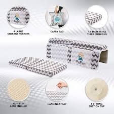 The most common baby bath seat material is cotton. Buy Baby Bath Kneeler And Elbow Rest Pad Set Premium Bath Tub Kneeling Pad Arm Cushion Foam Thick Knee Pad For Bath Kneeling Baby Bathtub Seat And Dam