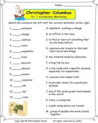 Christopher Columbus Reading Vocabulary Strip Story Wh Questions Grammar Reading Comprehension Worksheets Reading Comprehension Christopher Columbus Reading