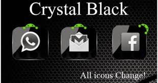 Theme Crystal Black Hd Pack V6 7 Apk Download Free Download Apk Android Applications Application Android Crystals All Icon