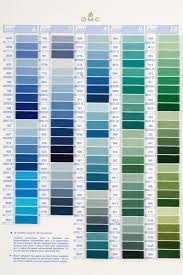 dmc stranded cotton colour chart shade card stitchtastic