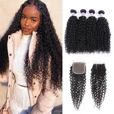 What makes this short and curly style so wonderful is that. Kriyya 4 Bundles Indian Jerry Curly Hair Weave With Closure 4x4 Inch Kriyya Com