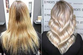 gelbstich im haar entfernen friseur tipps tricks