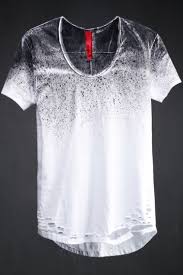 Best Men S Punk Avant Garde Fashion Custom Spray Paint Loose Neck Line T Shirt By Virgin Blak Clothes Mens Tshirts Fashion Clothing Store