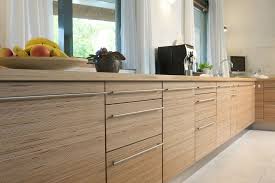 contemporary kitchen birch wood solid