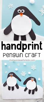 Handprint Penguin The Best Ideas For Kids Fun Winter Crafts Preschool Crafts Winter Crafts For Kids