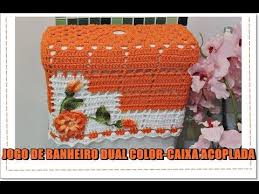 Capa De Crochê Para Caixa Acoplada De Banheiro Jogo De Banheiro Dual Color Caixa Acoplada Diane Goncalves Jogos De Banheiro Croche Jogos De Banheiro Tutorial Ponto Cruz