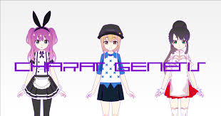 It takes a minute or two to load. Charat Genesis Anime Character Maker