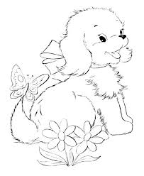Dog, wolf, kitten, unicorn, coloring pages for kids, my little pony, paw patrol. Cute Puppy Coloring Pages Bestappsforkids Com