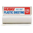 HUSKY 12 ft. x 100 ft. Clear 4 mil Plastic Sheeting CF0412C - The ...