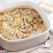 Four types of seafood are tossed together and baked with a cheesy white sauce. 10 Easy Seafood Casseroles For Quick Dinners Dish On Fish