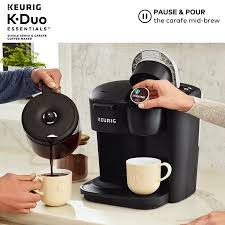 You no longer need to always you can also rely on the elite or the office pro premier as they can be adjusted to accommodate a carafe. Keurig K Duo Essentials Coffee Maker With Single Serve K Cup Pod And 12 Cup Carafe Brewer Black Walmart Com Single Coffee Maker Keurig Coffee Maker