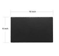 Paquete de 6 placas de pizarra negra de 10 x 6 pulgadas con número de casa  para dirección del hogar, 100% piedra de pizarra natural para exteriores,  ...