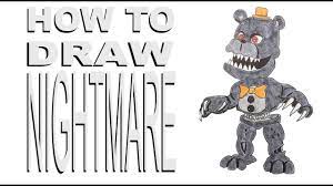 How to Draw Nightmare (FNAF World) - YouTube