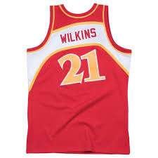 This includes the hardwood classic jerseys for the atlanta hawks worn in the late 90's which will be brought back this season by adidas. Dominique Wilkins Throwback Jersey Jersey On Sale
