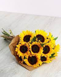 Sunshine Sunflower Bouquet Sunflowers Gifts Sunflower Bouquets Mothers Day Flowers Flowers Bouquet