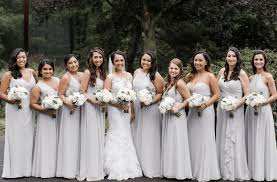Shop Grey Bari Jay Bridesmaid Dresses At Atiana S Boutique Bridal Gowns Grey Bridesmaids Gray Weddings
