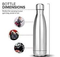 Amazon.com: Gteller Double Wall 18/8 Stainless Steel Vacuum Cola Shape  Bottle, Narrow Mouth Thermo Flask Keeping Warm and Cold 350ml 500ml 750ml  ...