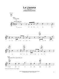 Germaine Franco La Llorona From Coco Sheet Music Notes Chords Sheet Music Notes Sheet Music La Llorona
