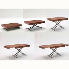 Adjustable at any height, hidden wheels, inside extensions. Www Tiwito Com 5 In 1 Table Coffee Table Convert To Dining Table Coffee Table To Dining Table Adjustable Height Coffee Table