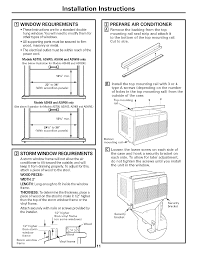 Fan blower is a centrifugal evaporator blower to discharge the cool air to the room. Ge Ast05lks1 User Manual Room Air Conditioner Manuals And Guides L0701193