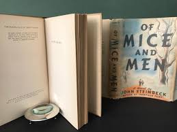 Of mice and men by john steinbeck classic book cover graphic on 100% preshrunk cotton tee shirt. Of Mice And Men Von Steinbeck John Near Fine Hardcover 1937 First Edition Bookwood