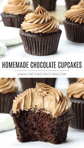 Homemade Chocolate Cupcakes The Toasty Kitchen Homemadechocolatecupcakes Hom Cupcake Recipes Chocolate Homemade Chocolate Cupcakes Homemade Cupcake Recipes