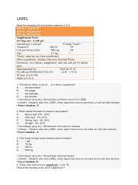 10 contoh soal tekanan hidrostatis smp kelas 8 beserta pembahasannya. Soal Label Nutrition Facts Label Vitamin C