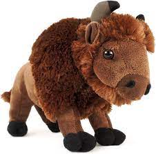 Amazon Com Billy The Bison 10 Inch Buffalo Stuffed Animal Plush By Tiger Tale Toys Toys Games
